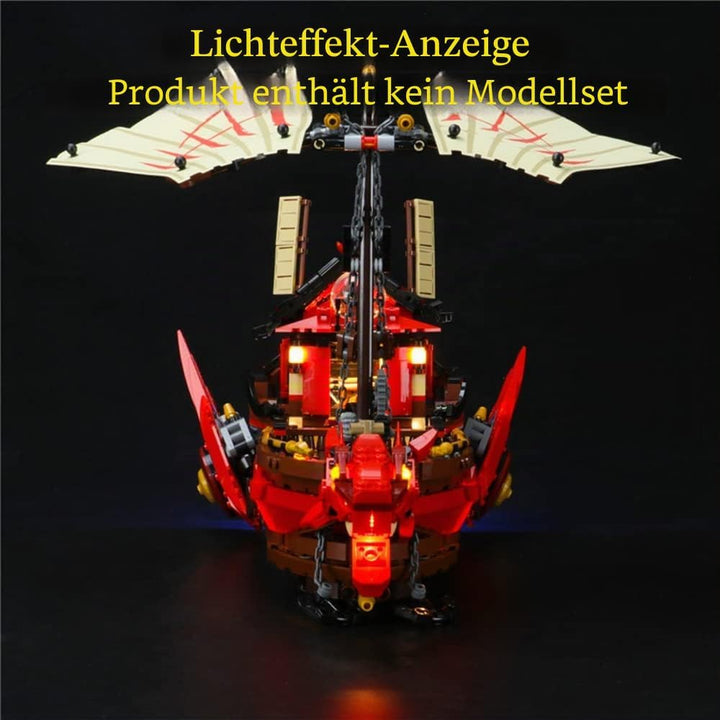 GEAMENT LED Licht-Set Kompatibel mit Lego Ninja-Flugsegler Spielset (Destiny&