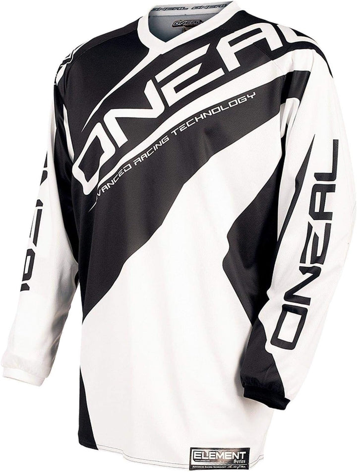 O'NEAL | Motocross-Jersey Langarm | MX Enduro | Gepolsterter Ellbogenschutz, V-Ausschnitt, atmungsak