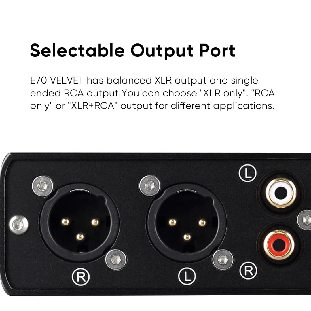 TOPPING E70 Velvet Samt Vollsymmetrischer DAC AK4499EX XMOS XU316 DSD512 32Bit/768kHz Decoder Blueto