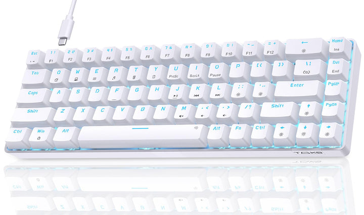 Dierya×TMKB T68se Gaming Mechanische Tastatur,60% Prozent Tastatur mit Blue Clicky Switch,Ultra-Comp