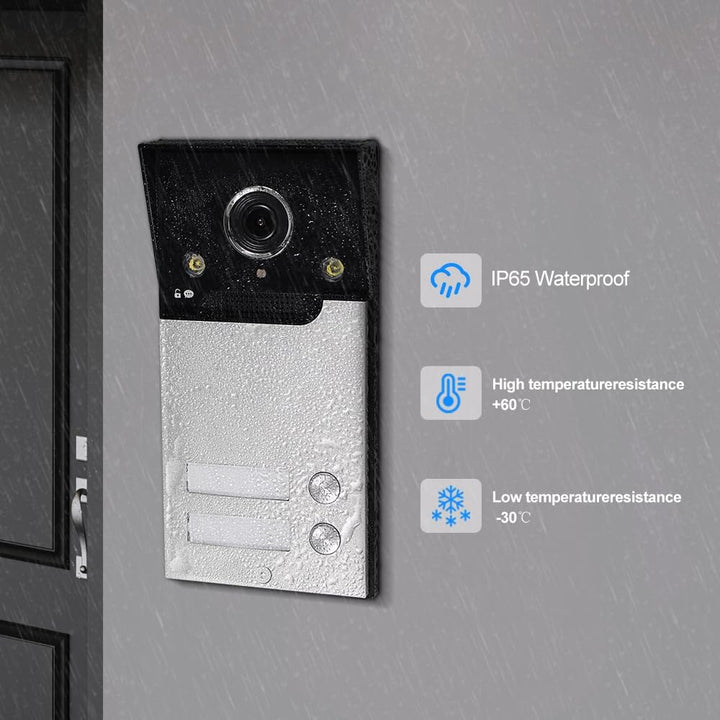 WiFi Video Tür Telefon Gegensprechanlage System 1080P HD Türklingel Kamera IR Nachtsicht mit 7 Zoll