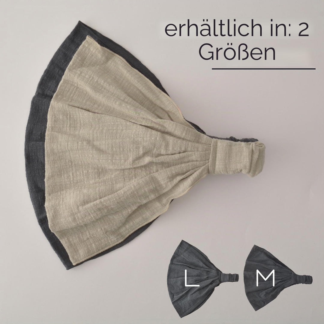CHARM Damen &amp; Herren Bandana-Stirnband aus Baumwolle, Elastisches Yoga Haarband, Boho Haar Tuch L Az