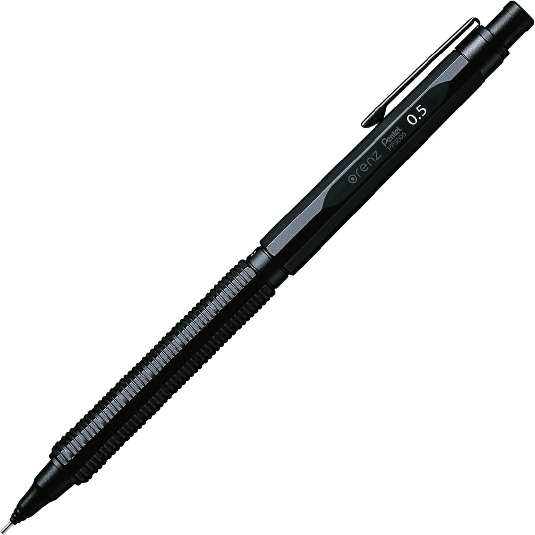 Pentel PP3005-A ORENZNERO Druckbleistift mit automatischem Minenvorschub, bruchsichere Mine, schwarz