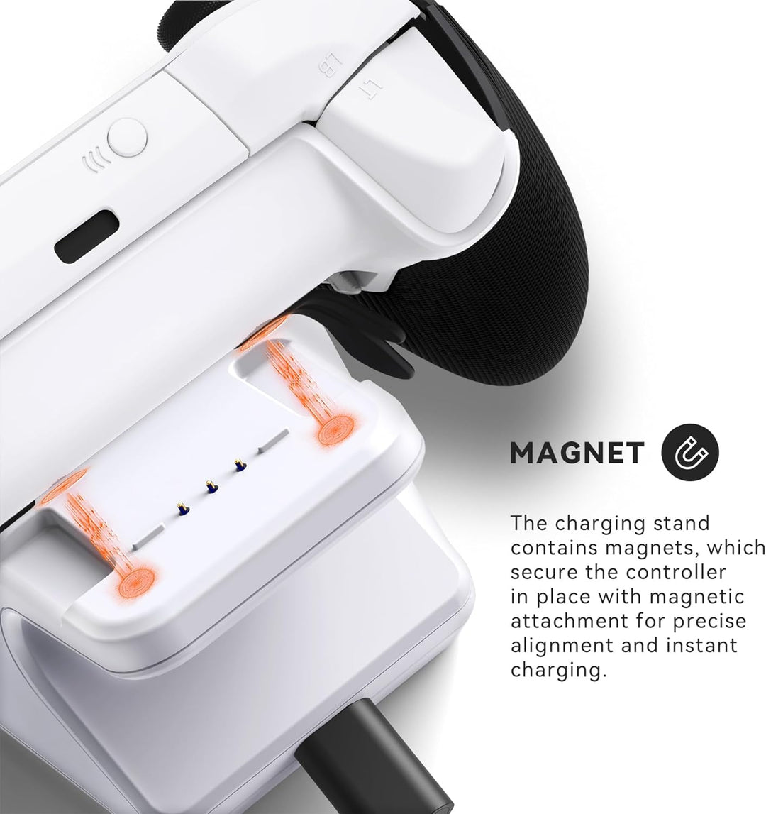 Ladestation für Xbox Elite Series 2 Controller, Magnetische Ladegerät Dock Zubehör für Xbox Elite Se