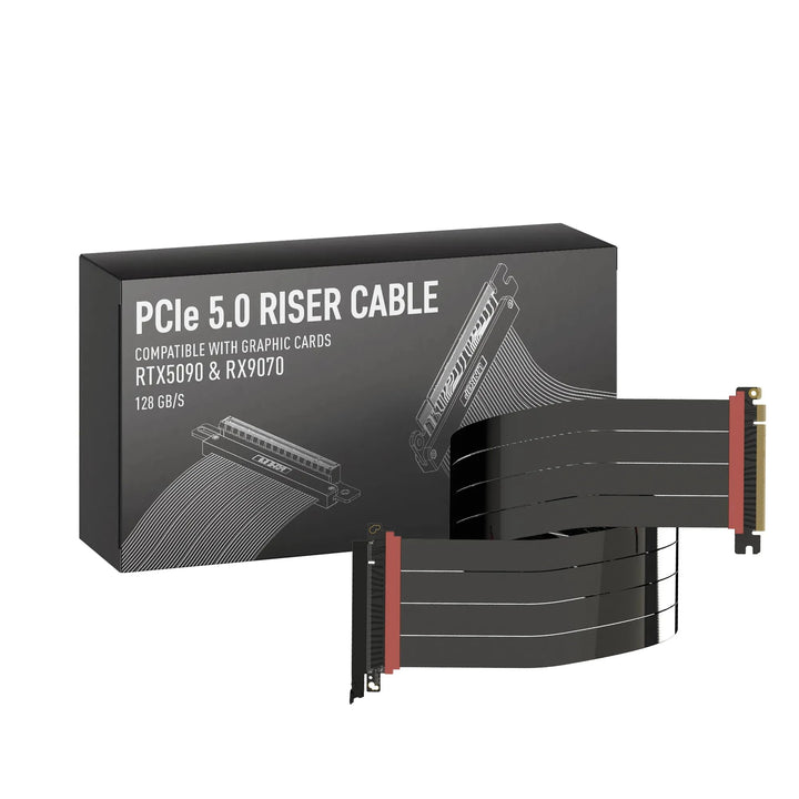 LINKUP - AVA5 PCIE 5.0 Riser-Kabel [80cm (Gesamtlänge 84cm)] RTX5090 RX9070 GPU Bereit | x16 128GB/s