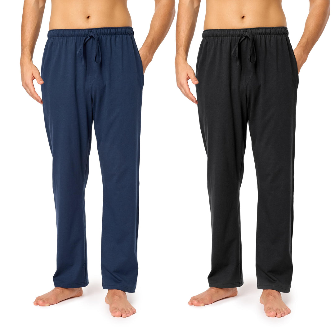 Timone Herren Schlafanzugshose Lang Pyjamahose aus Baumwolle Freizeithose Schlafhose Loungewearhose