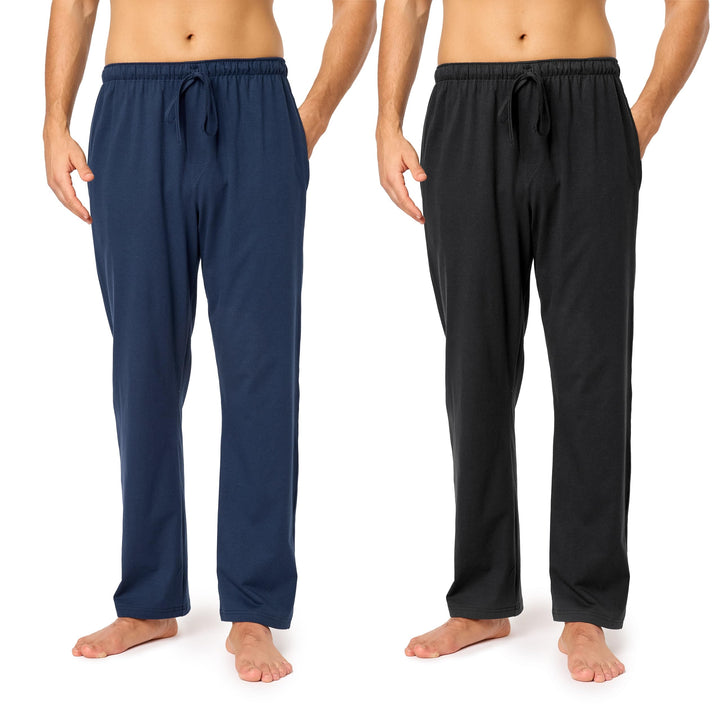Timone Herren Schlafanzugshose Lang Pyjamahose aus Baumwolle Freizeithose Schlafhose Loungewearhose