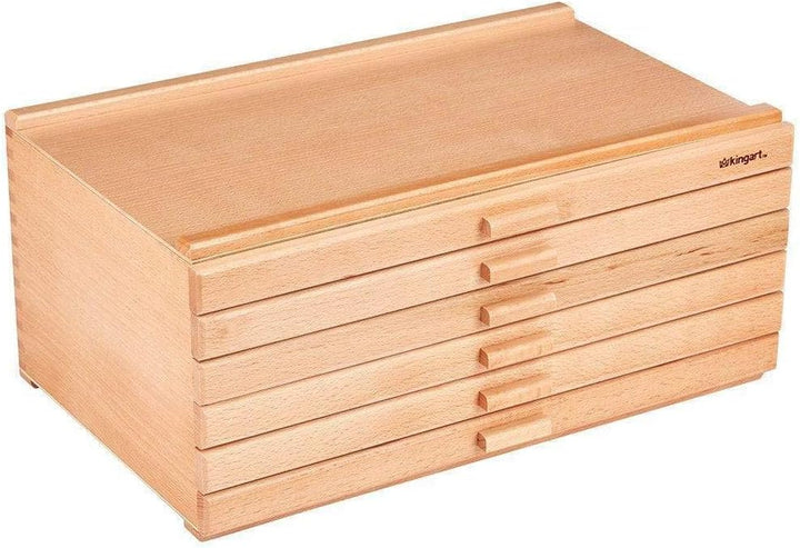 KINGART 723N Studio, 6 Schubladen, designte Aufbewahrung für Kunstmaterialien, natürliches Finish Kü