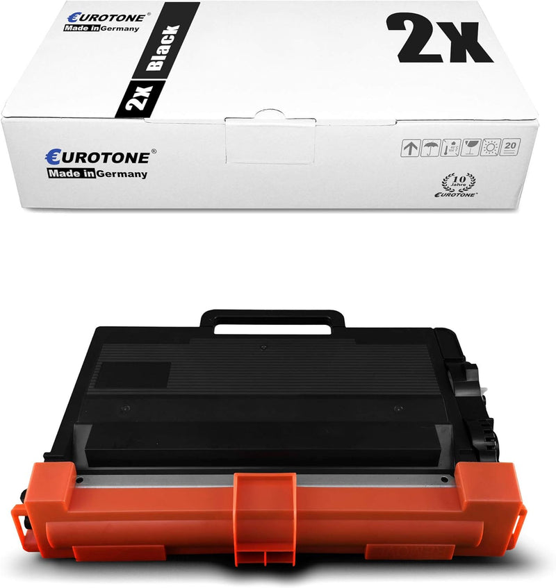 2X Eurotone Toner für Brother HL-L 6250 6300 6400 DWT DWTT DW DN ersetzt TN3512 2x Black, 2x Black