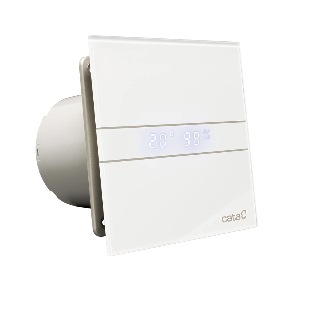 Cata | Badezimmer-Abluftventilator | Modell E - 150 Gth | Badezimmer-Abzugshaube Serie e Glass | Ven