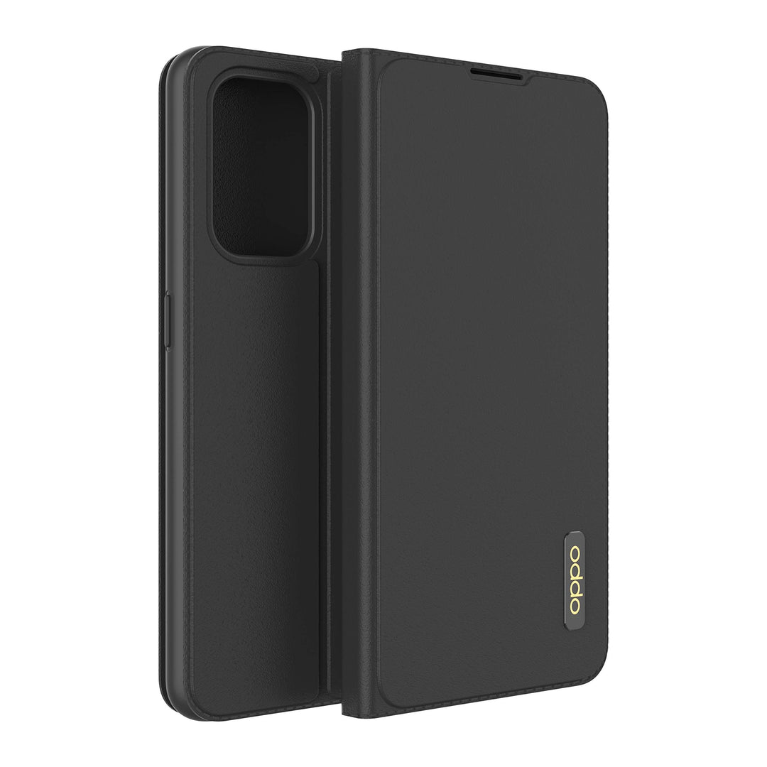 OPPO Offizielle A94 5G Schutzhülle – Klappetui aus PU-Leder und TPU-Kunststoff, mit Doppelkartenschl
