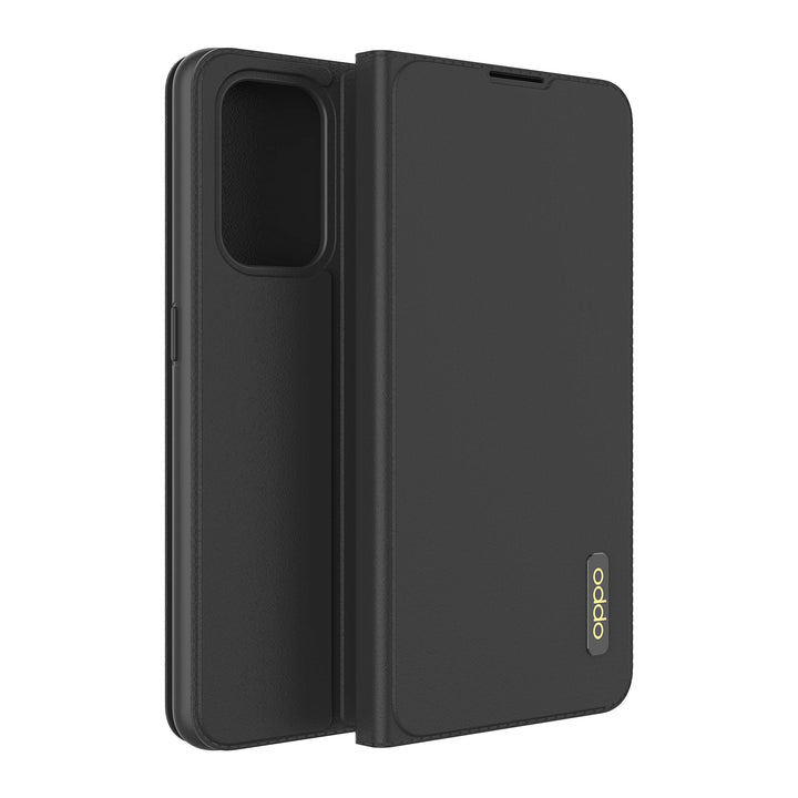 OPPO Offizielle A94 5G Schutzhülle – Klappetui aus PU-Leder und TPU-Kunststoff, mit Doppelkartenschl