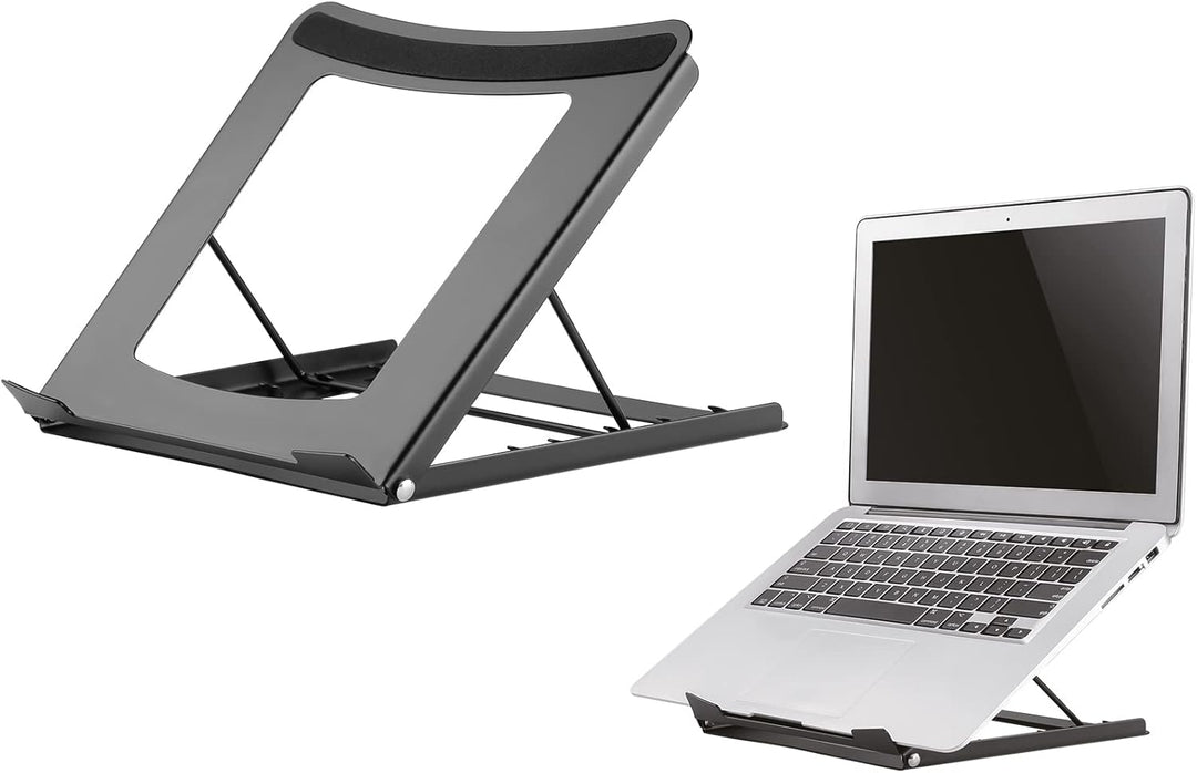 Newstar Deskstand Laptop/iPad-Ständer Schwarz NSLS075BLACK Schwarz Erhöhter Laptop-Ständer, Schwarz