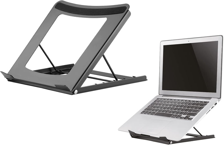 Newstar Deskstand Laptop/iPad-Ständer Schwarz NSLS075BLACK Schwarz Erhöhter Laptop-Ständer, Schwarz