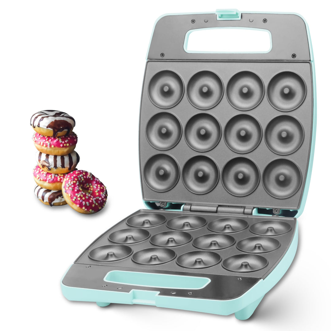 Baker's Friend Mini Donut Maker, Donutmaker, Donuts Backform, backt 12 Mini-Donuts, perfekt für Früh