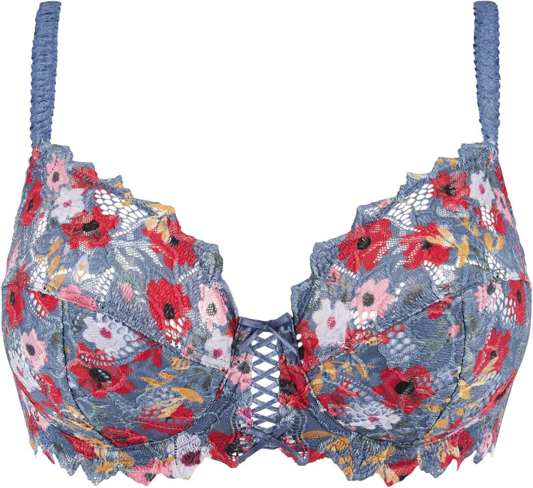 Sans Complexe Damen Arum Mosaic_709212 Klassischer Bügel-BH (1er Pack) 75C Blau, 75C Blau