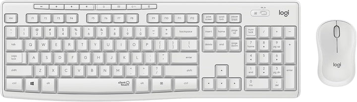 Logitech MK295 kabelloses Tastatur-Maus-Set mit SilentTouch-Technologie, Shortcut-Tasten, optischer