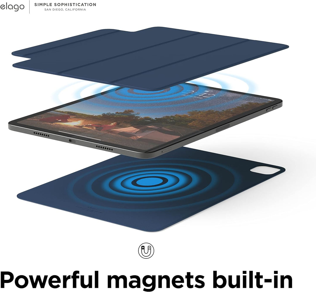 elago Magnetisches Folio Hülle Kompatibel mit iPad Pro 11" 6., 5., 4. Generation - Rückwand kann an
