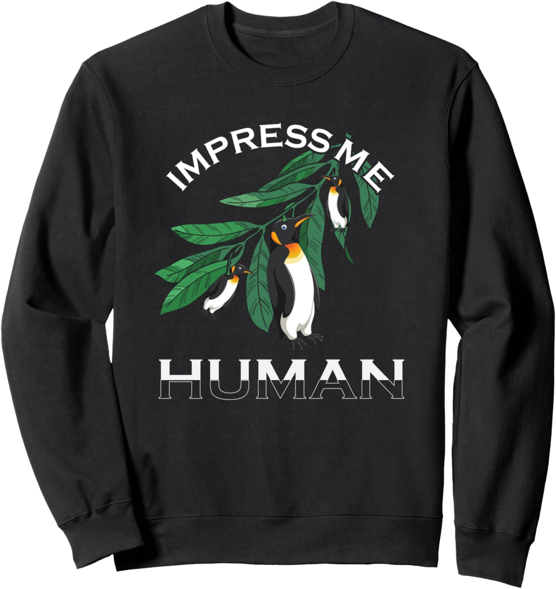 Witzig Pinguin Nordpol Südpol Vogel Arktis Seevogel Pinguin Sweatshirt