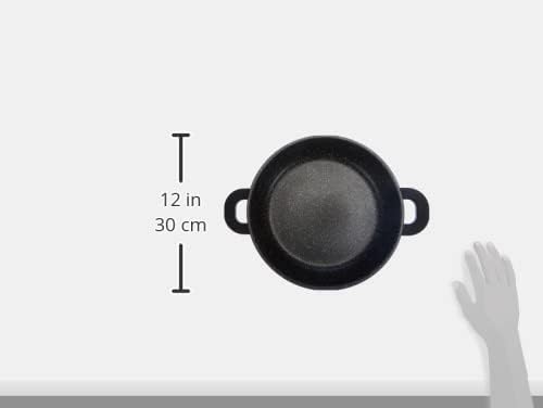 Kamberg – 0008040 – Kochtopf 24 cm – Aluminiumguss – Beschichtung in Steinoptik – Mit Glasdeckel – F