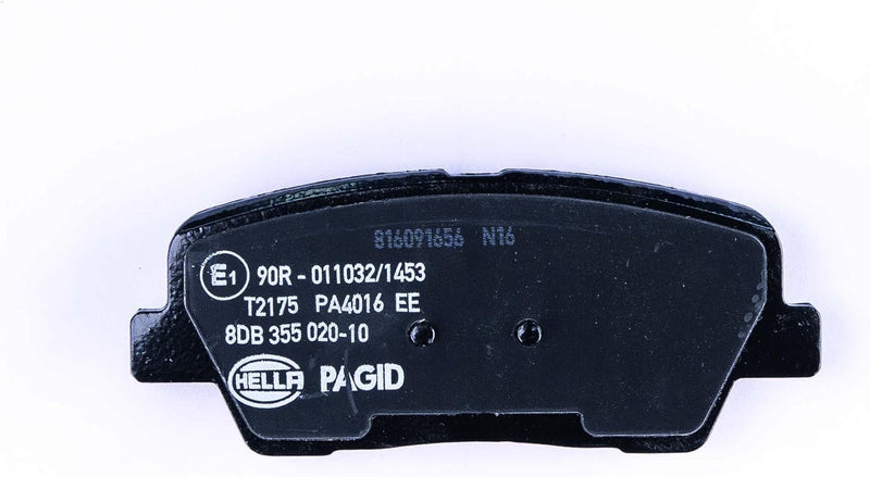 HELLA PAGID 8DB 355 020-101 Bremsbelagsatz - T2175 - Dicke/Stärke: 15.9mm - mit akustischer Verschle