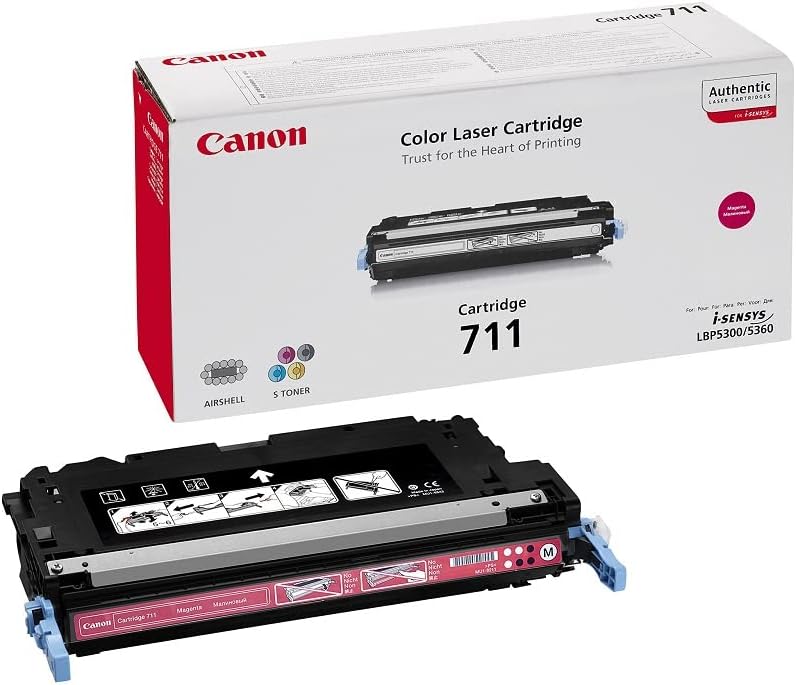 Canon Toner Cartridge 711 M magenta Standard 1658B002 Magenta Toner Cartridge, Magenta Toner Cartrid