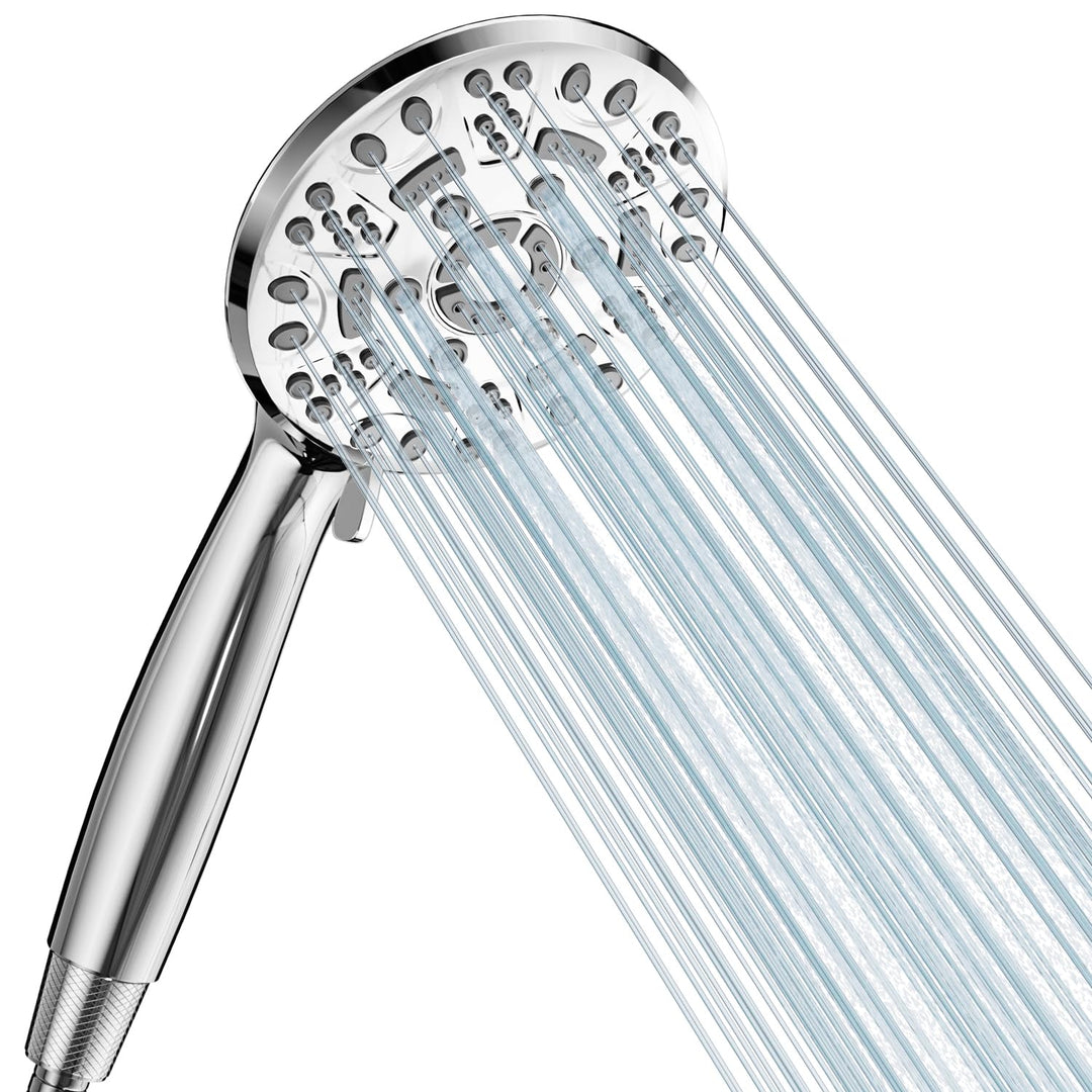 Cobbe Duschkopf Druckerhöhend mit 8 Strahlarten, Hochdruck Duschbrause, Handbrause Wassersparend Gro