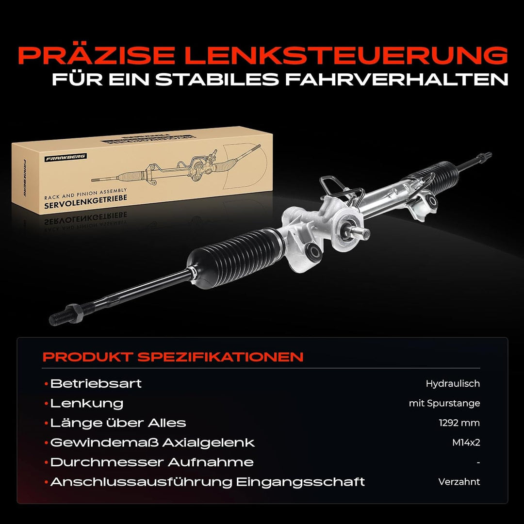 Frankberg Lenkgetriebe Servolenkgetriebe Hydraulisch für Linkslenker Kompatibel mit Focus DAW DBW 1.