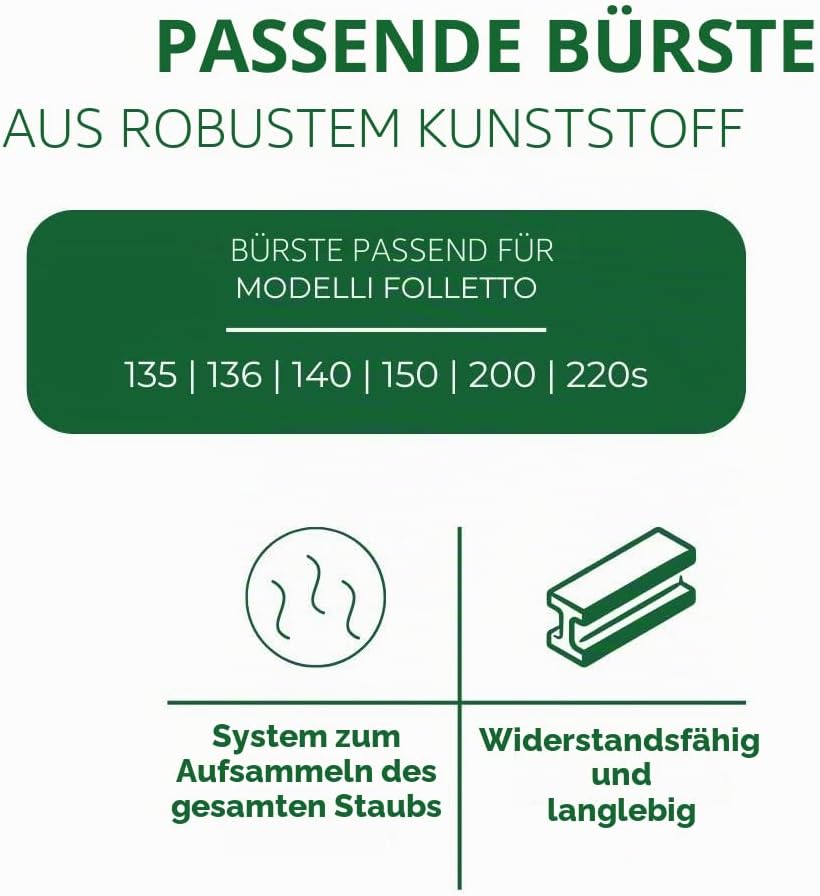 Vorwerk, Staubsaugerbürste, HD35, Kobold VK130, VK131, VK135, VK136