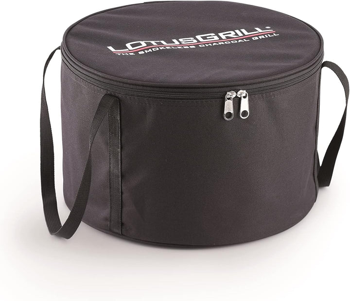 LotusGrill S Small Kompakt Starter-Set Anthrazitgrau der raucharme Holzkohlegrill mit 2,5 kg Buchenh