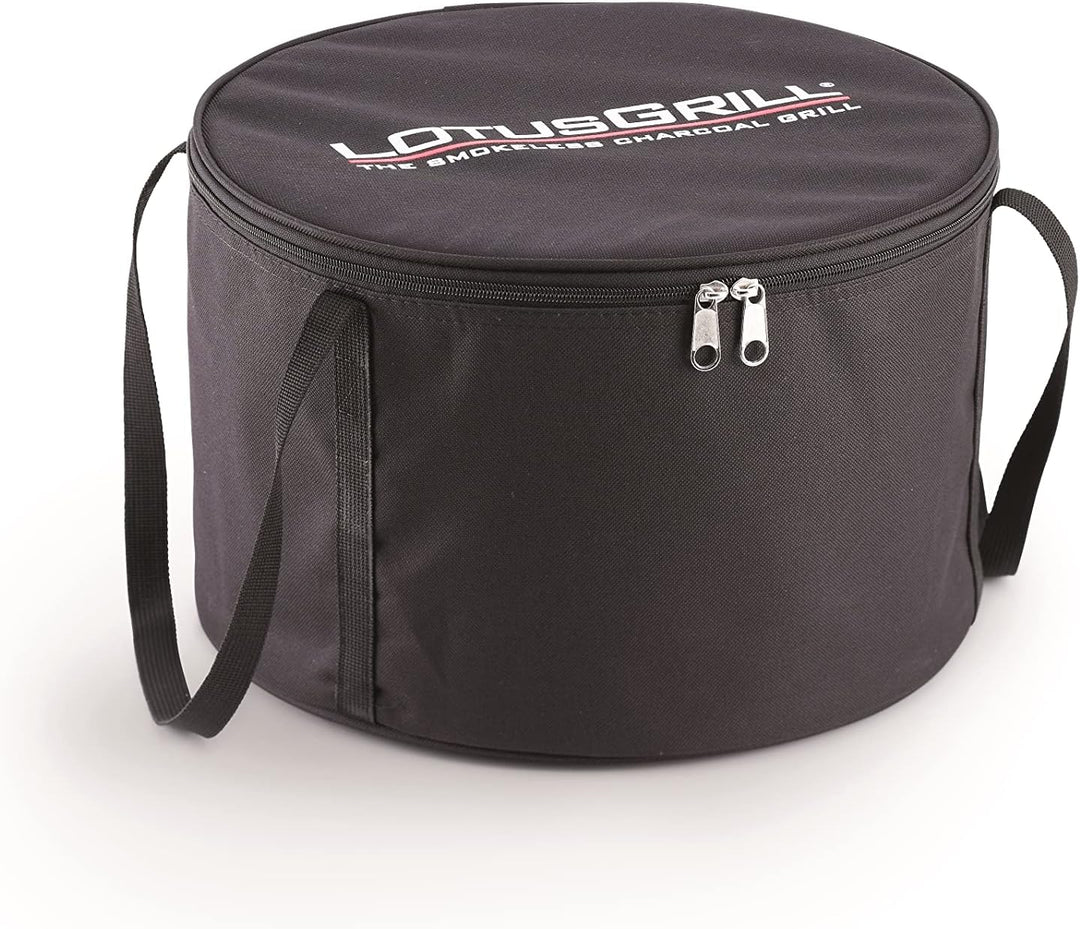 LotusGrill S Small Kompakt Starter-Set Mandarinenorange raucharme Holzkohlegrill mit 2,5 kg Buchenho