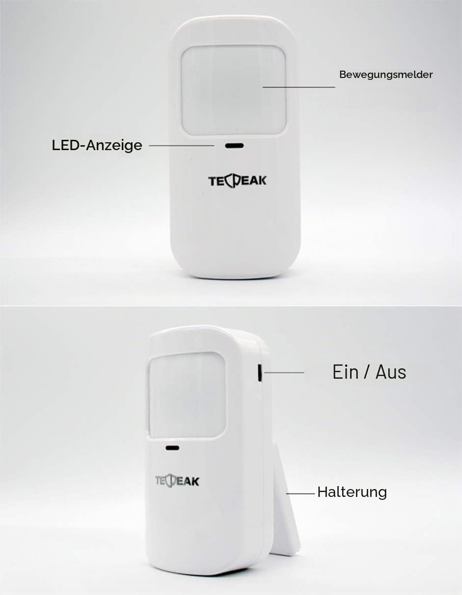 Drahtloses Hausalarmsystem, TecPeak WiFi/GSM Alarm-Set mit Sicherheit für Meerjungfrauen, bietet ein