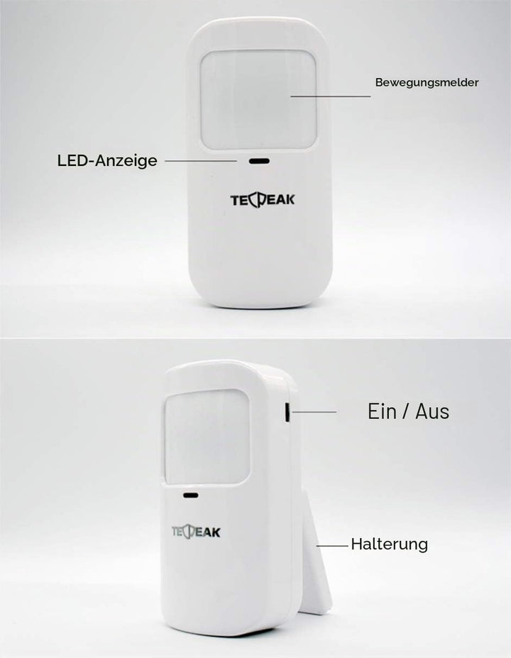 Drahtloses Hausalarmsystem, TecPeak WiFi/GSM Alarm-Set mit Sicherheit für Meerjungfrauen, bietet ein