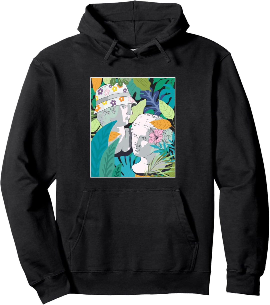 Ästhetische griechische Statue, Kokosnuss-Mädchen Pullover Hoodie