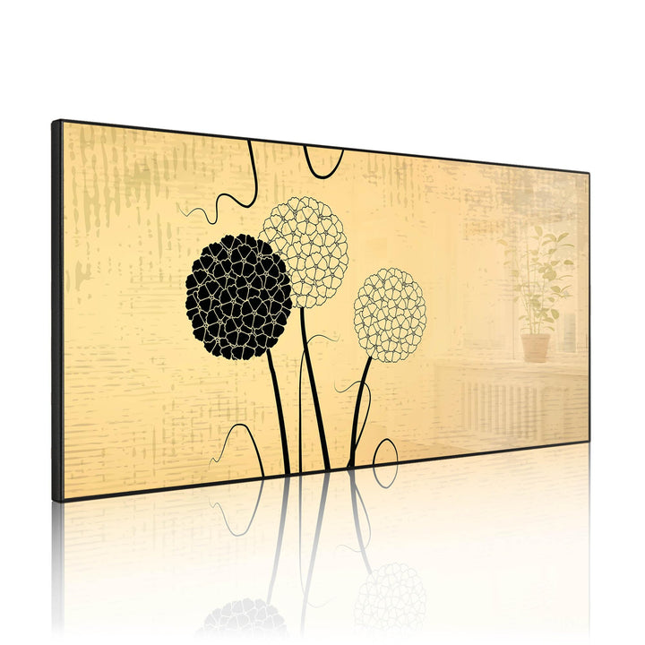 banjado Magnettafel schwarz 78 x 37cm / Magnetwand Metall/Magnetpinnwand als Memoboard/Pinnwand Magn