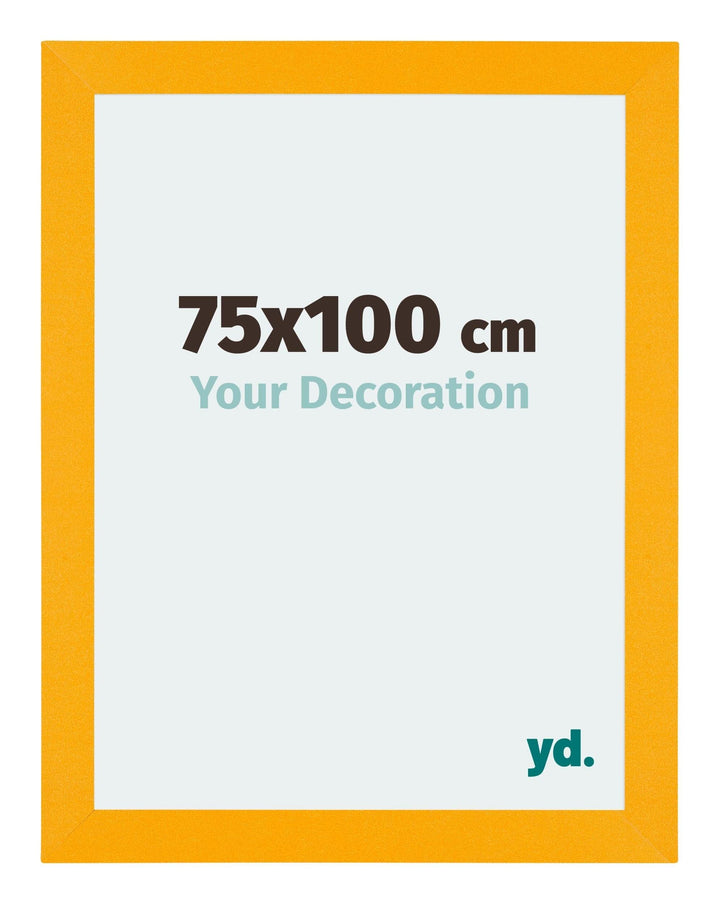 yd. Your Decoration - Bilderrahmen 75x100 cm - Gelb - Bilderrahmen aus MDF mit Acrylglas - Antirefle
