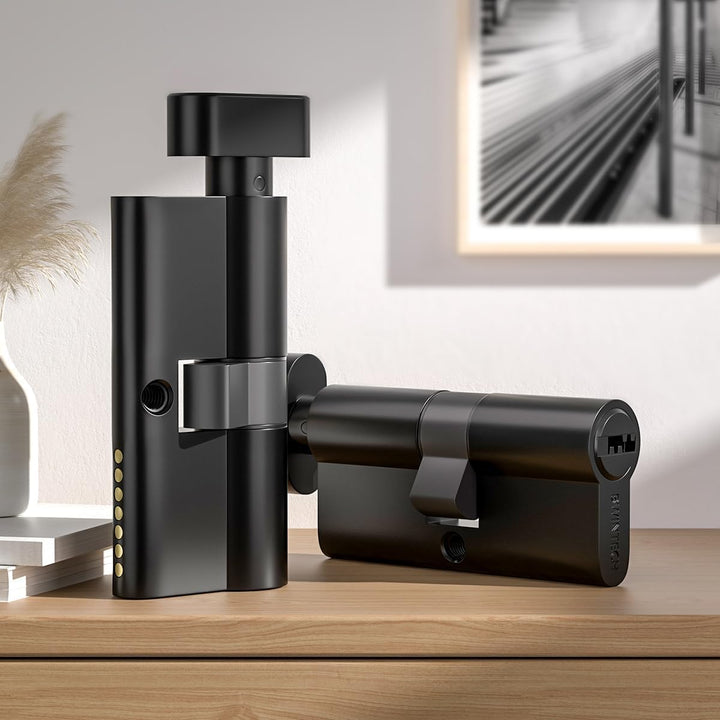 1 Stück 45T/50mm Euro Messingzylinder, 95mm Knauf/Schlüssel zylinderschloss mit 5 horizontalen Messi