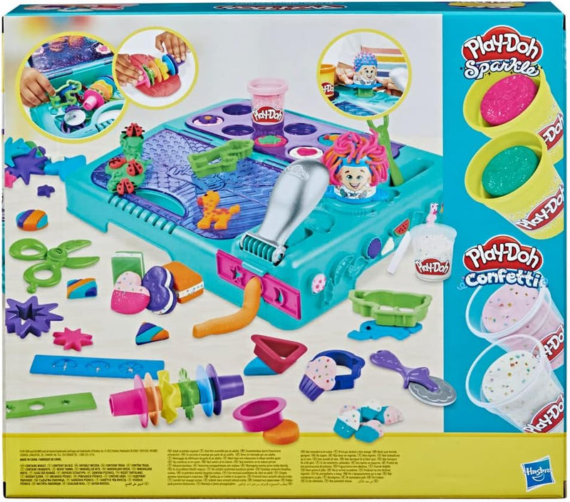 Play-Doh Kreativbox für unterwegs mit mehr als 30 Knetwerkzeugen und 10 Dosen