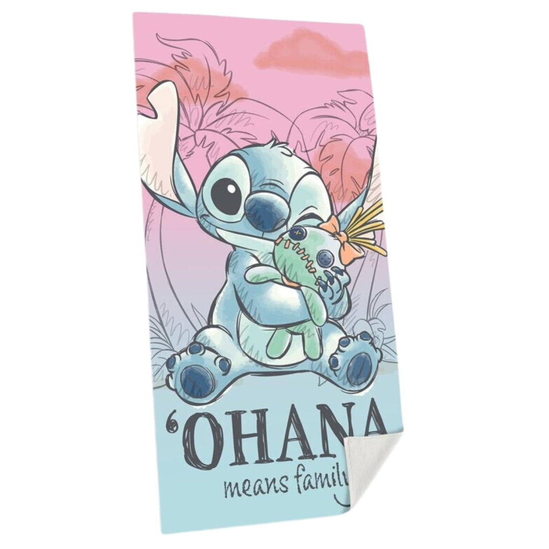 Badetuch (70x140cm, Baumwolle), Disney Stitch