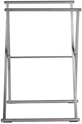 WENKO Handtuchständer Lava Edelstahl - Kleiderständer, klappbar, Edelstahl rostfrei, 53.5 x 80.5 x 3