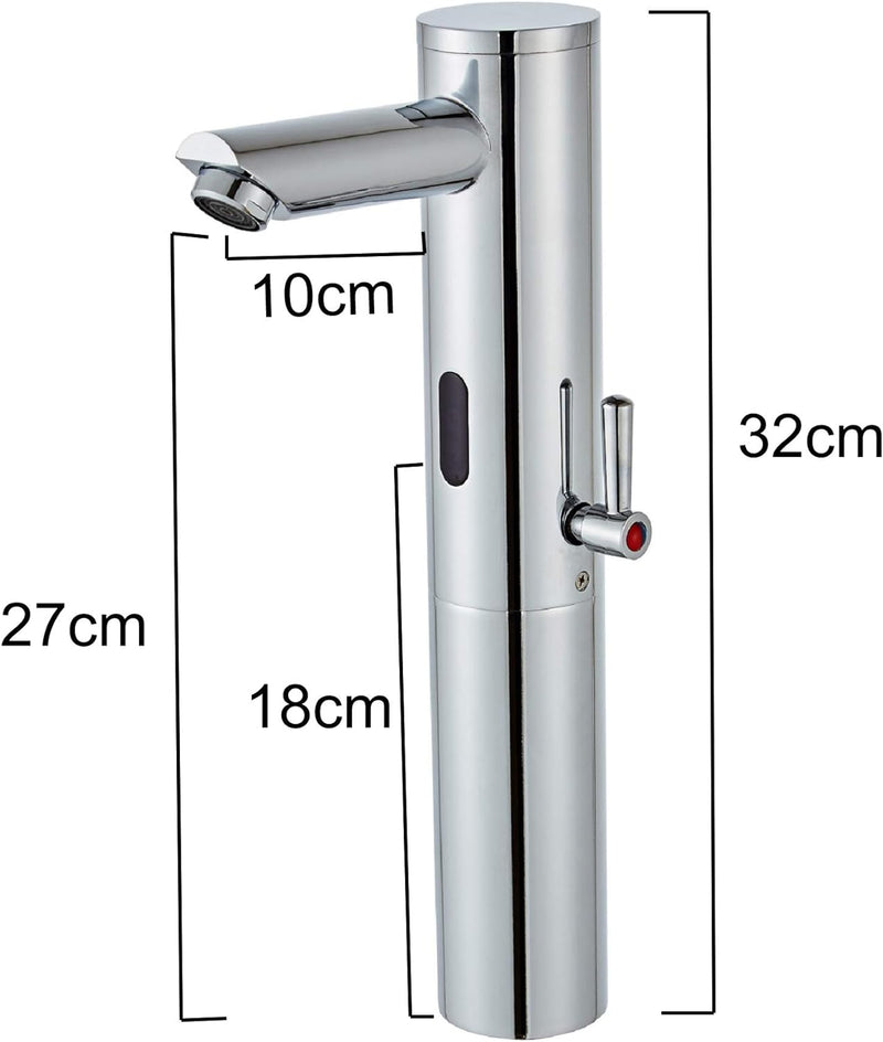 Gangang Waschbecken-Armatur mit Automatischem IR-Sensor, Sensor-Wasserhahn,Automatischer Wasserhahn,