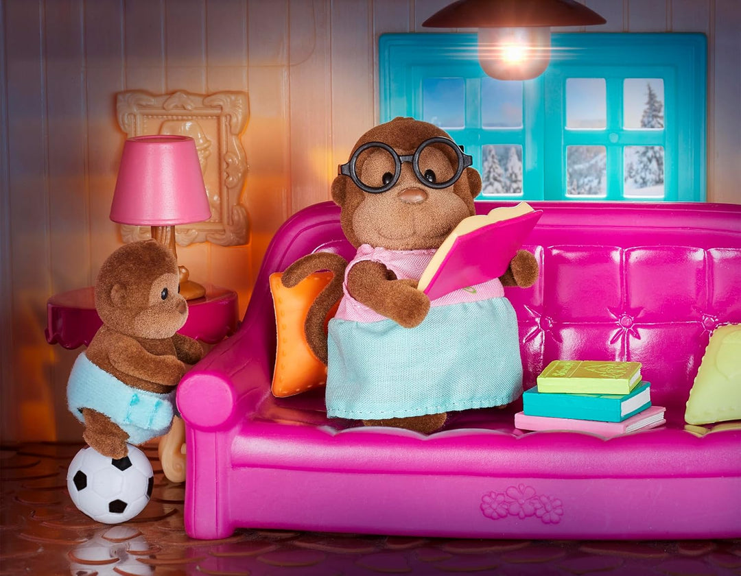 Li'l Woodzeez - Wohnzimmer & Kinderzimmer Set - Miniatur-Möbel - Puppenmöbel - Spielhaus-Zubehör - S