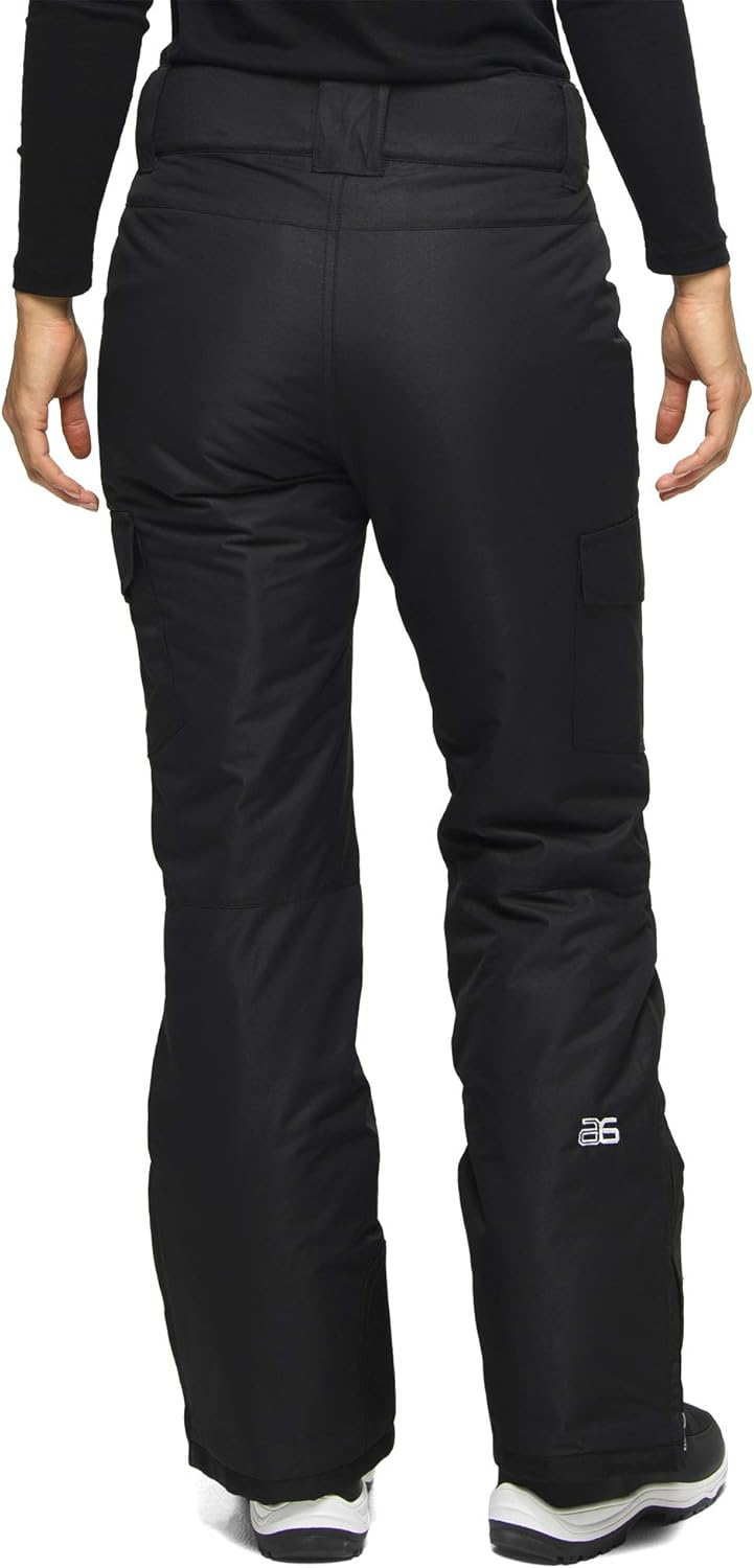 Arctix Damen Skihose Isolierte Cargo-Hose für Schneesport, S Schwarz, S Schwarz