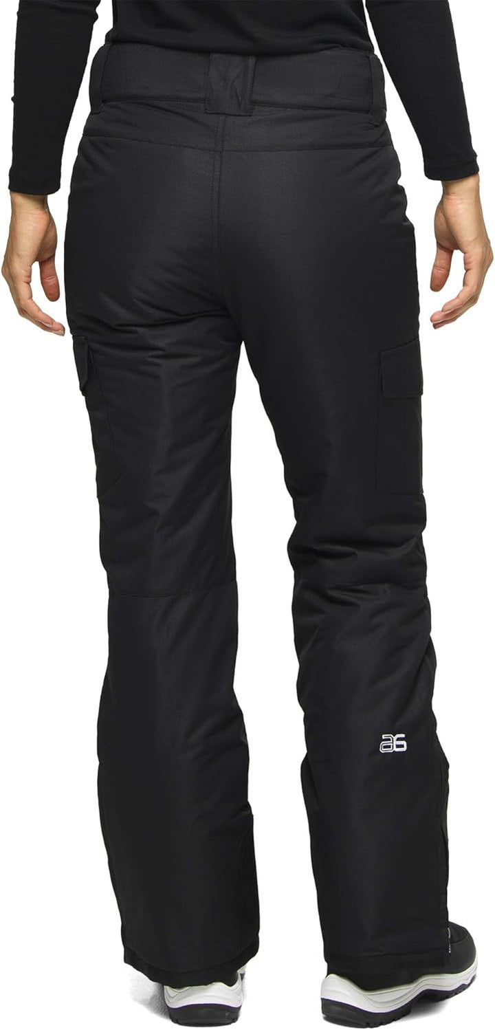 Arctix Damen Skihose Isolierte Cargo-Hose für Schneesport, S Schwarz, S Schwarz