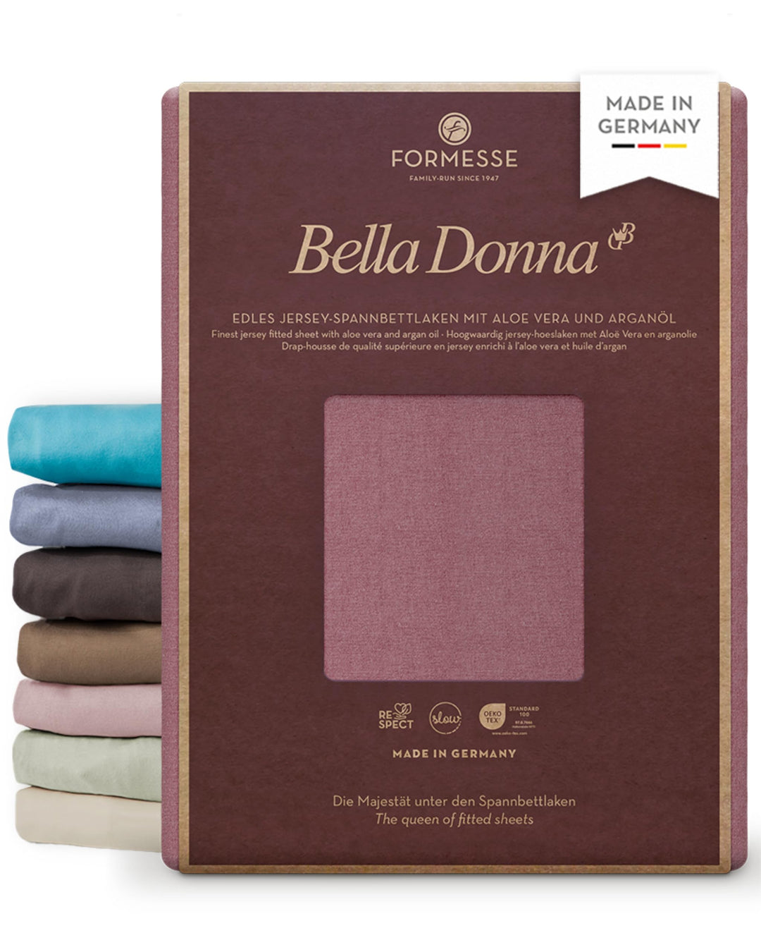 Formesse Bella Donna Jersey Spannbetttuch Vintage Rose 90x190 - 100x220 90x190 - 100x220 cm Vintage