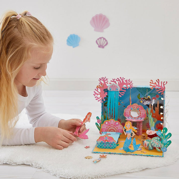 Janod - Magic Ocean - Die Kammer der Meerjungfrauen - Basteln für Kinder - Kreativset - Deko zum Bas