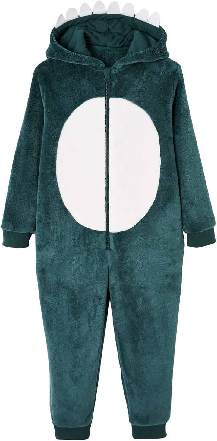 Vertbaudet Plüsch-Overall, Onesie Dinosaurier Vert 86, Vert 86