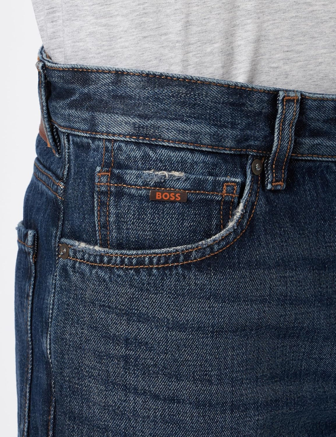 BOSS Herren Maine BC-L-P Regular-Fit Jeans aus blauem Super-Stretch-Denim 30W / 34L Medium Blue429,