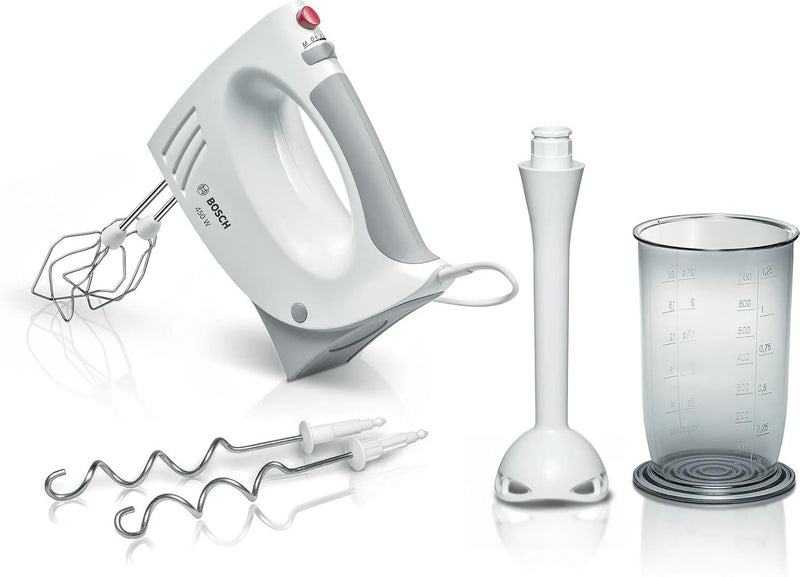 Bosch Hausgeräte Handrührer MFQ3540, Handrührgerät, 2 Rührbesen, 2 Edelstahl-Knethaken, spülmaschine