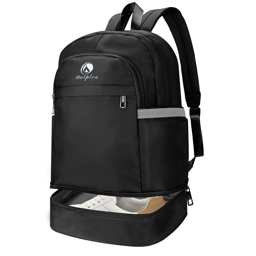 28L Reiserucksack Herren Damen, Schwimmrucksack mit Nasser Taschen, Wasserdichter Sportrucksack mit